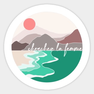 ArtCurious "Cherchez La Femme" Logo Sticker